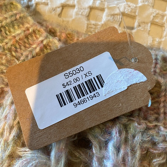 NWT, POL loose knit, sheer, distressed sweater - Picture 5 of 6